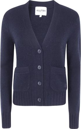 Kujten Cardigans - Dames - Vesten - Blauw - S - Truien & Vesten