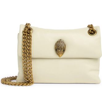 Kurt Geiger Bone Mini Kew Leather Bag, Bone