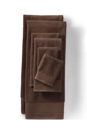 Lands End Premium Supima Cotton Towel in Dark Walnut Brown at Nordstrom