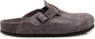 Birkenstock Boston Exquisite Narrow Fit - Heren - Slip ons - Zwart - 40 EU - Su&egrave;de - Schoenen