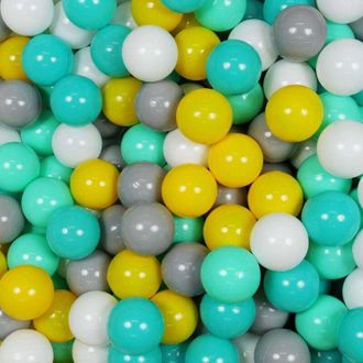 OEM Pelotas De Juguete &Oslash;7cm 300uds Amarillo, Menta, Turquesa, Blanco, Gris