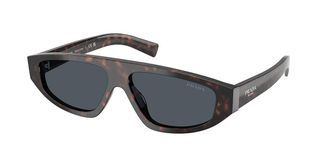 Prada PR C02SF Asian Fit 17N70B Mens Sunglasses Tortoiseshell Size 58
