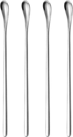 No Brand Cuchara Mezcladora De Acero Inoxidable Para Caf&eacute; Y Bebidas, Agitador De C&oacute;cteles, Palito Para Preparar C&oacute;cteles - Mini Cuchara Para Sal - Reutilizable