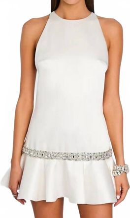 Retrof&ecirc;te Caelie Embellished Dress In White