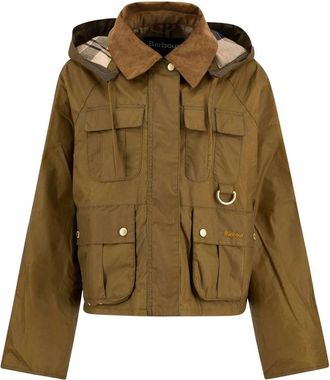 Barbour Liza Corduroy-collar Hooded Jacket