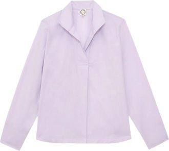Ines De La Fressange Overhemden, Dames, Roze, 2Xs, Katoen, Noa Top
