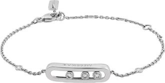 Messika Baby Move 18k White Gold Diamond Bracelet