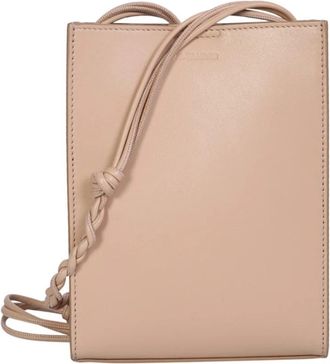 Jil Sander Tangle Small Shoulder Bag - Heren - Schoudertassen - Beige - ONE Size - Leer - Tassen