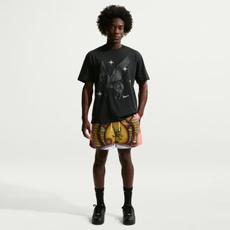 Nike Mens Standard Issue Dri-FIT 5 Practice Mesh Basketball Shorts in Orange | IO9173-800