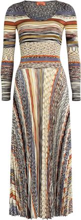 Missoni Striped Fine-knit Midi Dress - Multicoloured - 50 (UK18 / Xxl)