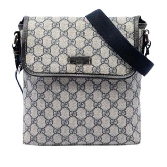 Gucci Vintage, unisex, Beige, ONE Size, Leer, Pre-owned Vintage Canvas Crossbody Bag
