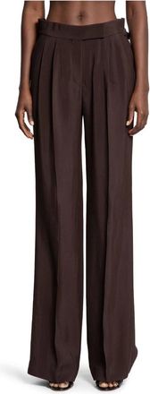 Tom Ford Dames, Broeken, Bruin, Maat: 2XS Wol