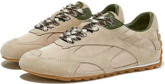 Generic NYSBH Womens Sneakers Shoes Color Block Flat Training Shoes Plus Size Non-Slip Female Shoes with Tilted Toe Beige