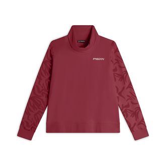 Freddy Felpa donna comfort fit con collo alto e maniche fantasia floreale