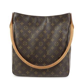 Louis Vuitton Looping Monogram Canvas Brown Canvas Handbag (Pre-Owned)