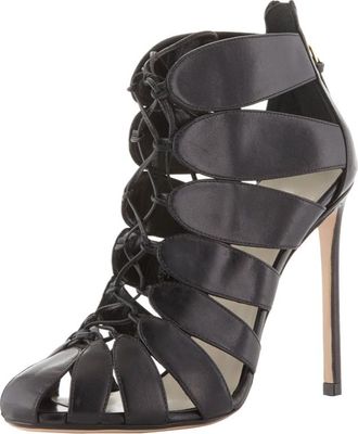 Francesco Russo Lace-Up Cut-Out Ankle Boots Size 36.5