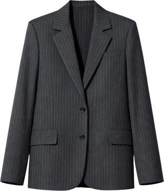 Iro Kamea Blazer - Dames - Blazers - Grijs - M - Leer - Jassen