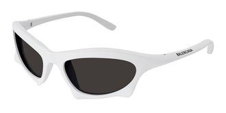 Balenciaga BB0229S 004 Mens Sunglasses White Size 59