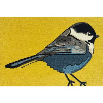R16 Home Chickadee Doormat in Yellow/Blue Moon at Nordstrom Rack, Size 30X48