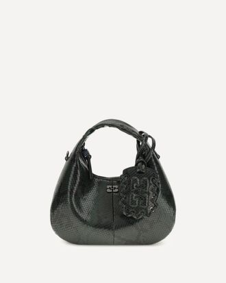 Ganni Borsa a Mano Snake mini Woman UNI