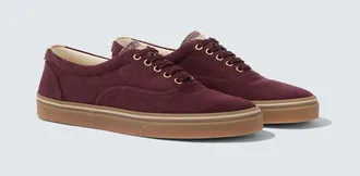 Brunello Cucinelli Zapatillas de ante con piel
