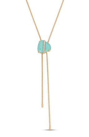 Ettika Reconstituted Turquoise Solstice Bolo Necklace at Nordstrom