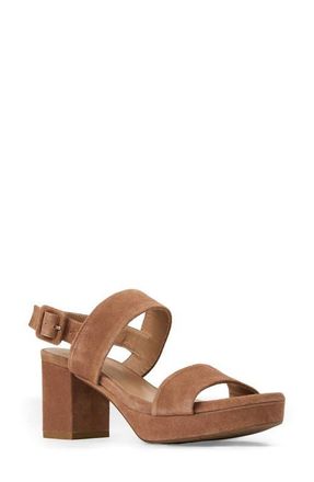 Aquatalia Melly Weatherproof Platform Sandal in Clay Suede at Nordstrom, Size 10.5