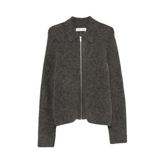 Sams&oslash;e & Sams&oslash;e Truien & Vesten, Heren, Grijs, M, Leer, Sajob Ritssluiting Vest