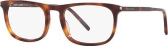 Saint Laurent 54mm Round optical glasses in Tortoise at Nordstrom