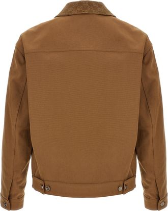 Gucci Mens Brown Cotton Full-Length Jacket Clothing