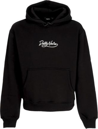 Dolly Noire Zwarte hoodie met voorvak - Heren - Hoodies - Zwart - 2XL - Katoen - Hoodies & sweatvesten
