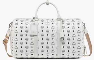 MCM Ottomar Weekender Bag in Visetos in White at Nordstrom