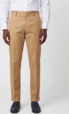 Paul Smith Slim Fit Stretch-Cotton Tailored Trousers with Slash Pockets