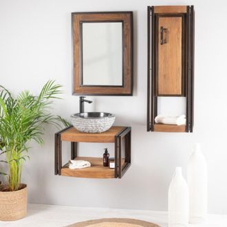 Wanda Collection Wanda Collection - Mueble Suspendido Para Cuarto De Ba&ntilde;o Elegancia 60 Cm