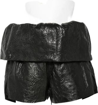 Rick Owens Crater Leather Shorts