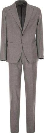 Tagliatore Heren Wollen Pak - Heren - Business pakken - Grijs - XL - Wol - Kostuums