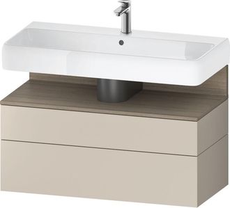 Duravit Duravit Qatego Mueble Bajo Lavabo, 1 Extra&iacute;ble Y 1 Caj&oacute;n