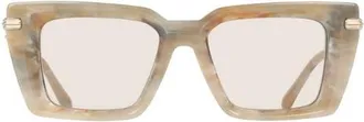 Ferragamo 52mm Rectangular Sunglasses in Marble at Nordstrom
