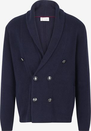 Brunello Cucinelli Cardigan mit Reverskragen aus Baumwolle