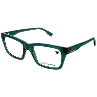 Karl Lagerfeld Mens Green Rectangular Eyeglass Frames Kl6138