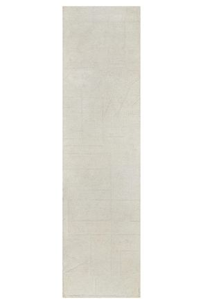 Wecon Home Alfombra tejida a mano crema 80x230