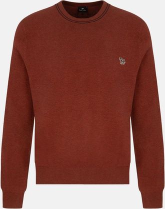 Paul Smith ZEBRA BADGE SWEATER Size: XXL, colour: RED