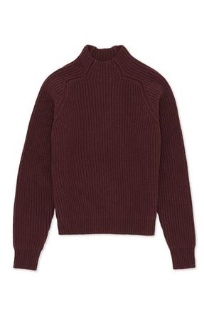 Fortela Leona High Neck Wool and Cashmere Sweater in Burgundy at Nordstrom, Size X-Small Eu