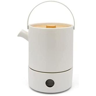 Bredemeijer Bredemeijer Umea Juego De T&eacute;, Loza Cer&aacute;mica, Blanco, 1200ml