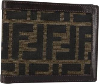 Fendi Pre-owned Wallets, female, Brown, Size: ONE SIZE Pre-owned Canvas Wallet