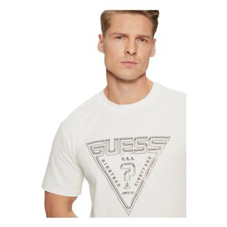 Guess T-Shirts, male, White, Size: XL Westly CN T-shirt