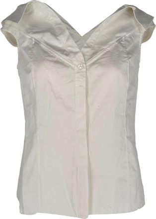 Jason Wu Elegant Off-Shoulder Top in White Cotton