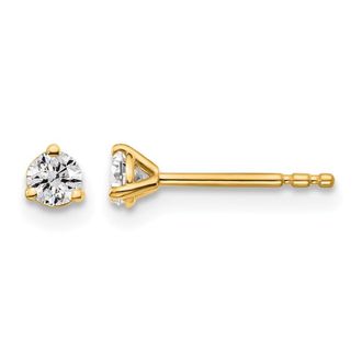Diamond2Deal 14k Gold 1/5 ctw Lab Grown Diamond Stud Earrings