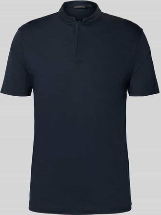 Drykorn Drykorn Slim Fit Poloshirt mit Stehkragen Modell LOUIS in Dunkelblau, Gr&ouml;&szlig;e XXL