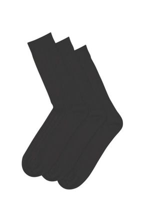 CHARLES TYRWHITT Wool Rich 3 Pack Socks in Black at Nordstrom, Size Medium